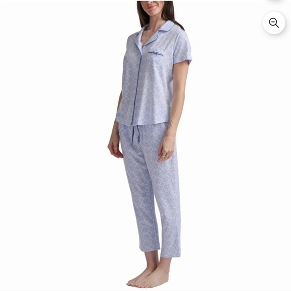 Karen Neuburger Light Blue Patterned Pajama Set - Picture 2 of 5